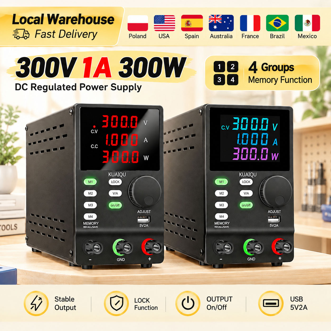 KUAIQU 300V 1A 300W DC Power S - Switching Dc Power Supply 300V 1A recension och pris